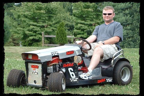 Bryan on his Mower